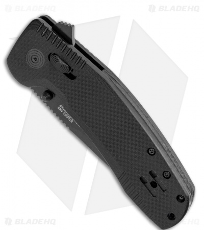 SOG-TAC XR Lock Knife Blackout Black G-10 (3.4" Black)