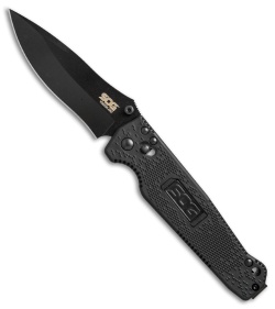 SOG Vision Arc Drop Point Arc-Lock Knife (4" Black) VS03