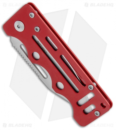 SOG Cash Card Liner Lock Wallet Knife Garnet Red S Steel (2.75" Satin) EZ2