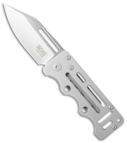 SOG Cash Card Liner Lock Wallet Knife (2.75" Satin) EZ1