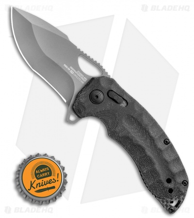 SOG Kiku XR LTE Blackout XR-Lock Knife Black Micarta (3" Black) 12-27-04-57