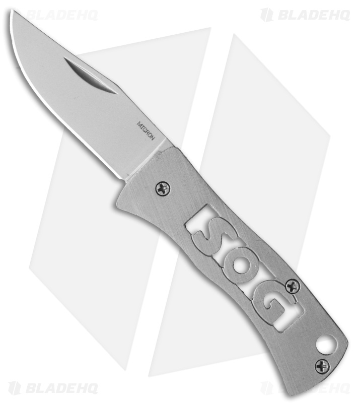 SOG Micron Slip Joint Knife (1.5" Bead Blast) FF92 Blade HQ