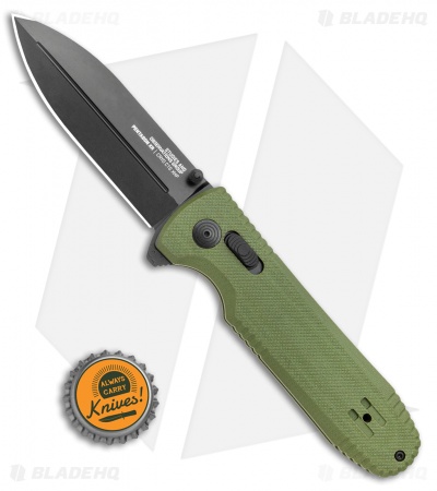 SOG Pentagon XR Lock Knife OD Green G-10 (3.5" Black)