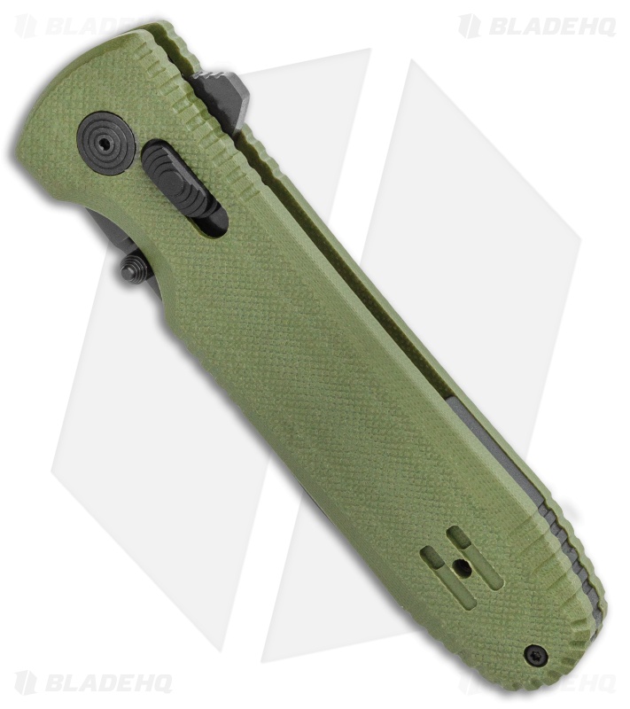 SOG Pentagon XR Lock Knife OD Green G-10 (3.5" Black)