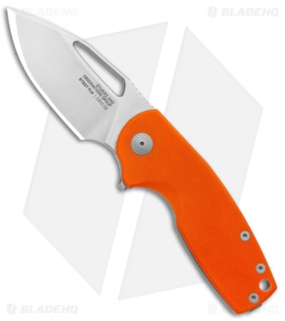 SOG Stout FLK Frame Lock Knife Orange G-10 (2.75" Stonewash) 