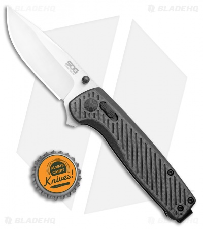 SOG Terminus XR Lock Knife Black G-10/Carbon Fiber (3" Satin S35VN) TM1025-BX