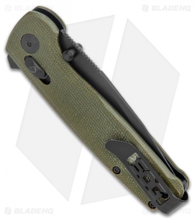 SOG Exclusive Terminus XR Lock Knife Green Micarta (3" Black) 