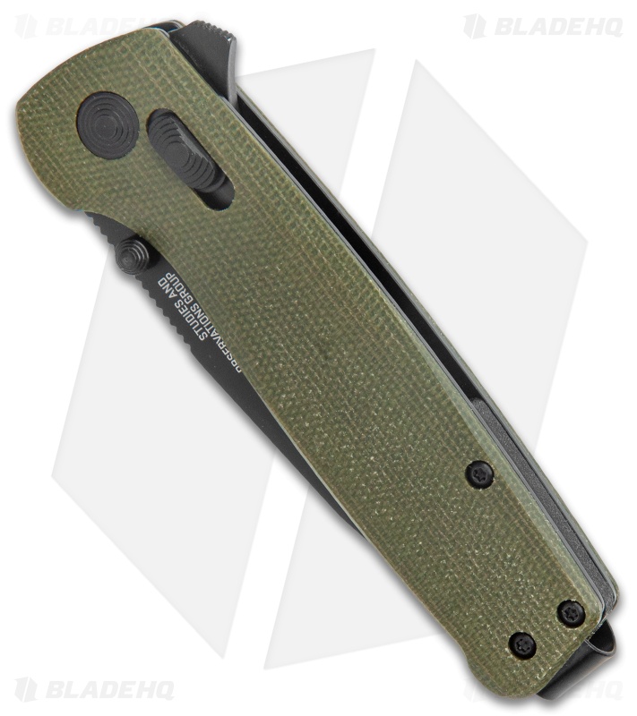 SOG Exclusive Terminus XR Lock Knife Green Micarta (3" Black) 