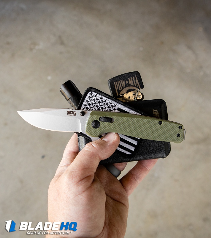 SOG Terminus XR Folding Knife OD Green