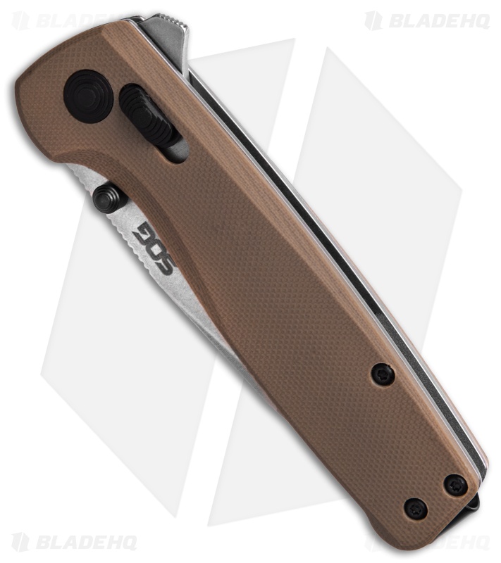 SOG Terminus XR Lock Knife Tan G-10 (3" Stonewash) TM1024-CP