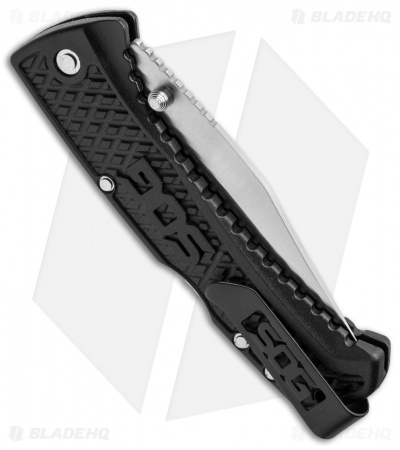 SOG Traction Clip Point Lockback Knife (3.375" Satin) TD1011-CP