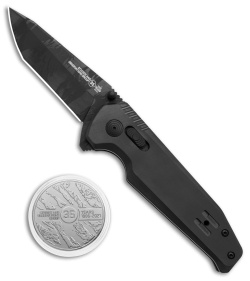 SOG Vision XR LTE Flipper Knife Black Ti (3.4" Black) 35th Anniversary Edition