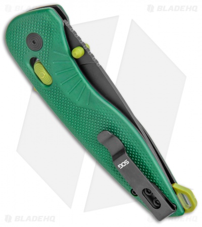 SOG Aegis AT Tanto AT-XR Lock Knife Forest Green GRN w/Safety (3.13" Black)