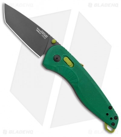 SOG Aegis AT Tanto AT-XR Lock Knife Forest Green GRN w/Safety (3.13" Black)