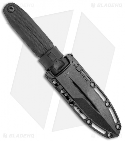 SOG Knives Pentagon FX Fixed Blade Knife Blackout G10 (4.75" Black)