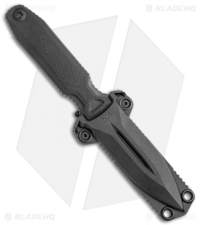 SOG Pentagon FX Covert Fixed Blade Knife Blackout (3.5" Black)