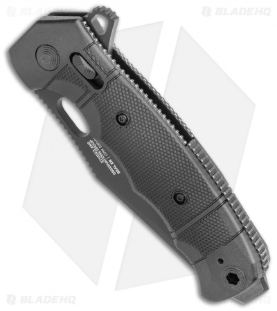 SOG Seal XR Flipper XR-Lock Knife Black FRN (3.9" Black S35VN)