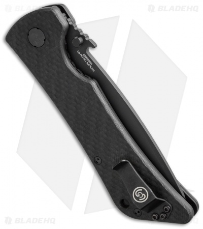 Southern Grind Bad Monkey Tanto Knife w/ Emerson Wave (3.8" Black)