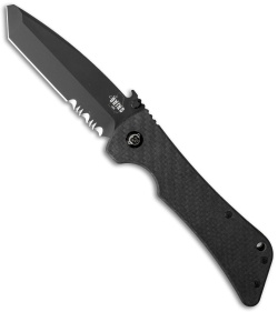 Southern Grind Bad Monkey Tanto Knife w/ Emerson Wave (3.8" Black Serr)