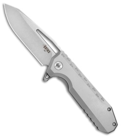 Southern Grind Penguin Titanium Frame Lock Knife (3.5" Stonewash)