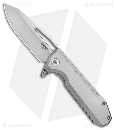 Southern Grind Penguin Titanium Frame Lock Knife (3.5" Stonewash)