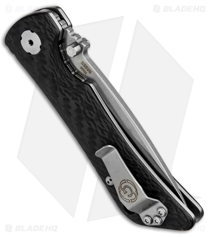 Southern Grind Spider Monkey Tanto Liner Lock Knife CF (3.25" Stonewash)
