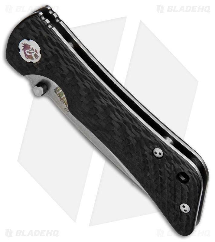 Southern Grind Spider Monkey Tanto Liner Lock Knife CF (3.25" Stonewash)