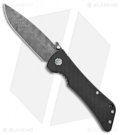 Southern Grind Bad Monkey Emerson Drop Point Knife w/ Wave (4" Damascus)