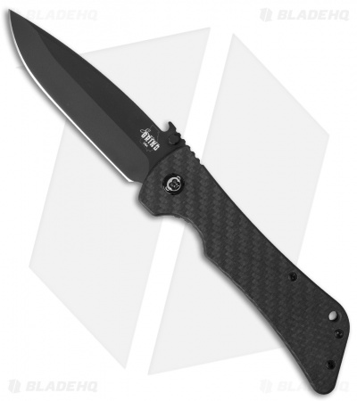 Southern Grind Bad Monkey Drop Point Knife w/ Emerson Wave (4" Black)