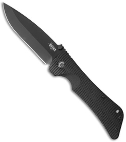 Southern Grind Bad Monkey Drop Point Knife Black G-10 (4" Black)