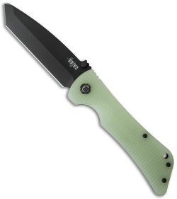 Southern Grind Bad Monkey Tanto Knife Jade Ghost Green G-10 (3.8" Black)