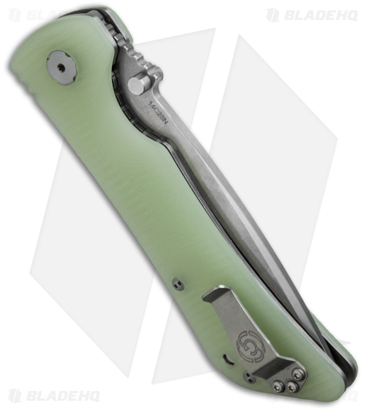 Southern Grind Bad Monkey Tanto Knife Jade Ghost Green G-10 (3.8