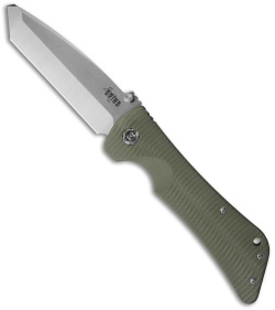 Southern Grind Bad Monkey Tanto Knife OD Green G-10 (3.8" Satin) 