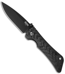 Southern Grind Spider Monkey Drop Point Knife Carbon Fiber (3.25" Black)