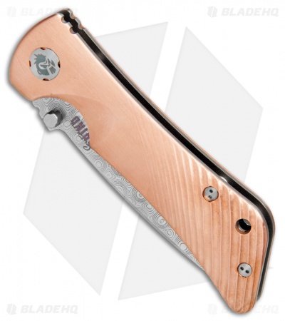 Southern Grind Spider Monkey Liner Lock Knife Copper (3.25" Damascus)