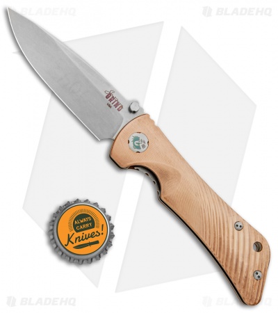 Southern Grind Spider Monkey Liner Lock Knife Copper (3.25" Stonewash)