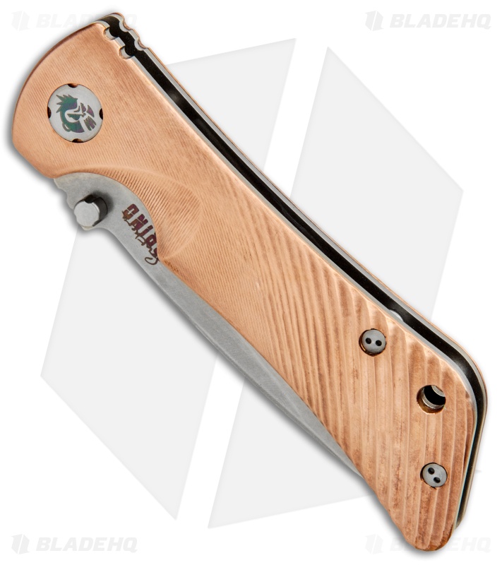 Southern Grind Spider Monkey Liner Lock Knife Copper (3.25" Stonewash)