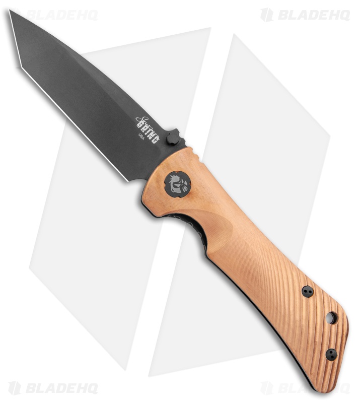 Southern Grind Spider Monkey Liner Lock Tanto Knife Copper (3.25" Black)