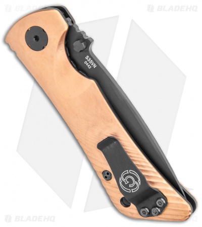 Southern Grind Spider Monkey Liner Lock Tanto Knife Copper (3.25" Black)