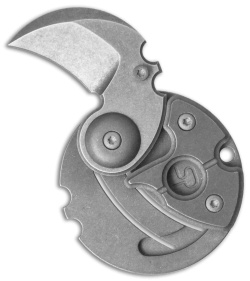 Serge Panchenko Coin Claw Folder Knife Titanium (1" Tumbled)