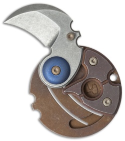 Serge Panchenko Coin Claw Folder Knife Bronzed (1" Tumbled)