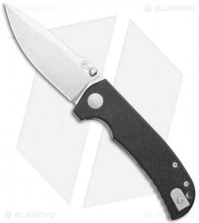 Spartan Blades George Astor Liner Lock Knife CF/G-10 (3.5" Stonewash 154CM)