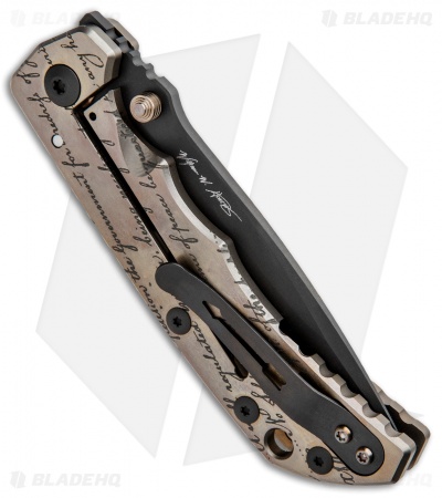Spartan Blades Harsey Folder Frame Lock Special Edition M4 Rifle (3.8" Black)