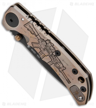 Spartan Blades Harsey Folder Frame Lock Special Edition M4 Rifle (3.8" Black)