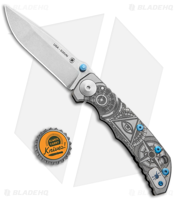 Spartan Blades Harsey Folder Frame Lock Special Edition Oculus (3.8" Stonewash)