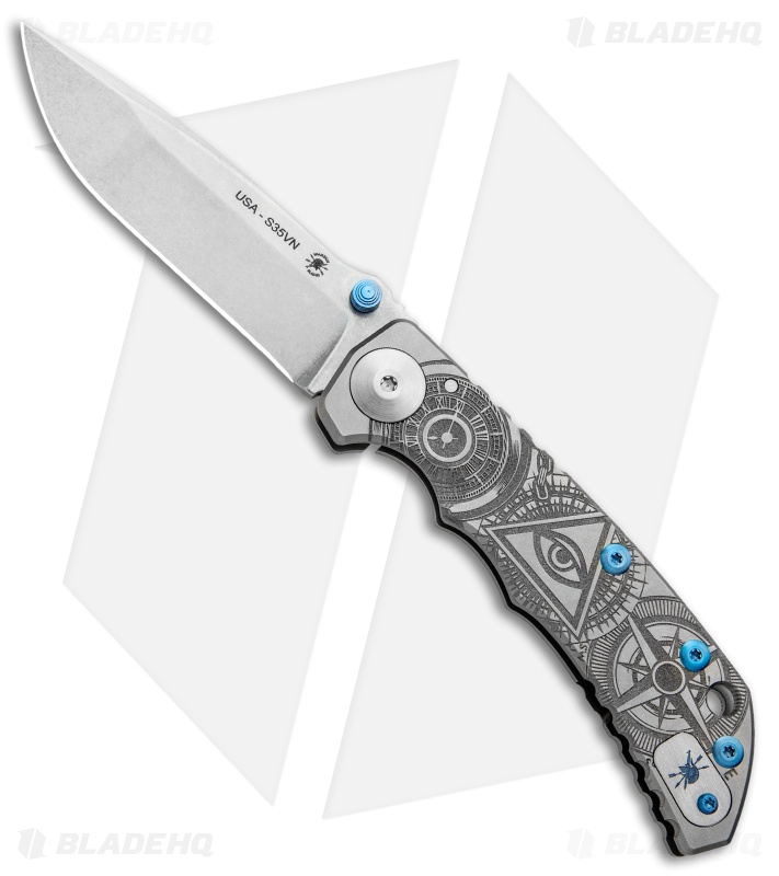 Spartan Blades Harsey Folder Frame Lock Special Edition Oculus (3.8" Stonewash)