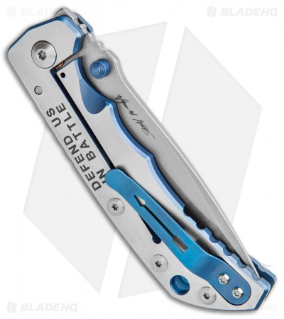 Spartan Blades Harsey Frame Lock Knife Saint Michael Titanium - Blade HQ