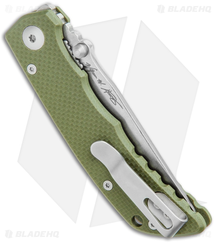 Spartan Blades Talos Liner Lock Knife Black Green (3.1" Stonewash XHP)