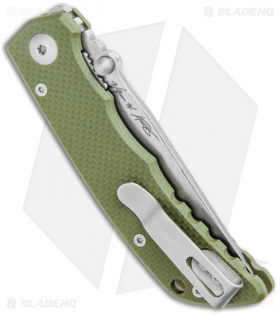 Spartan Blades Talos Liner Lock Knife Black Green (3.1" Stonewash XHP)