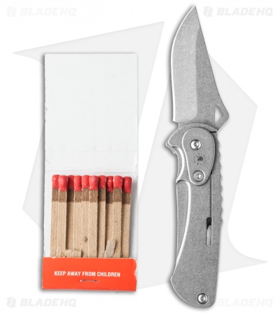 Spartan Blades Nymph Integral Frame Slipjoint Knife (1.875" Stonewash)